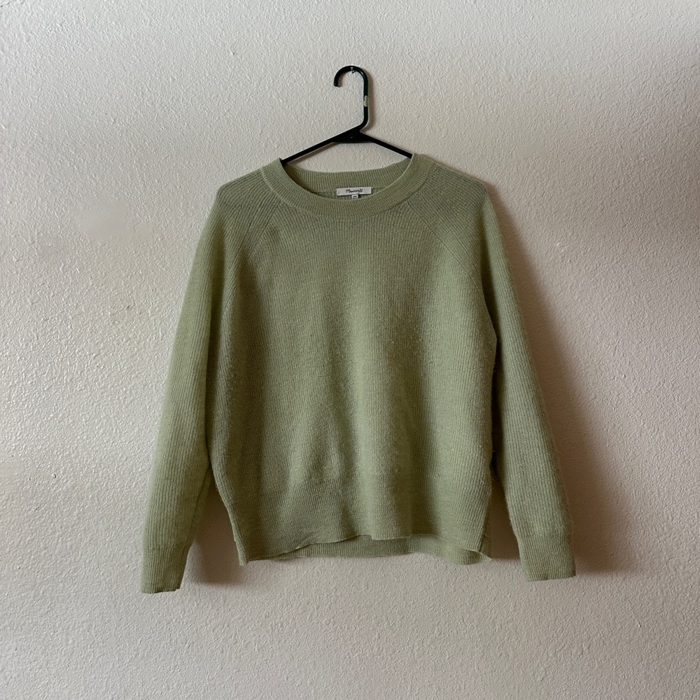 Madewell Green Crewneck Sweater
